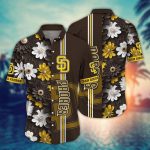 MLB San Diego Padres Hawaiian Shirt: Floral Finesse for Sports Fans