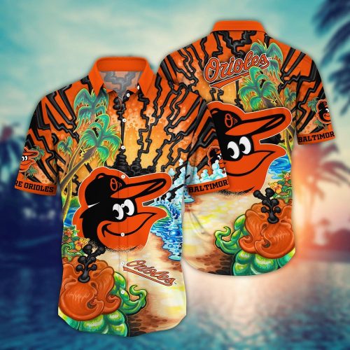 MLB Baltimore Orioles Hawaiian Shirt: Diamond Dreamscape for Sports Fans