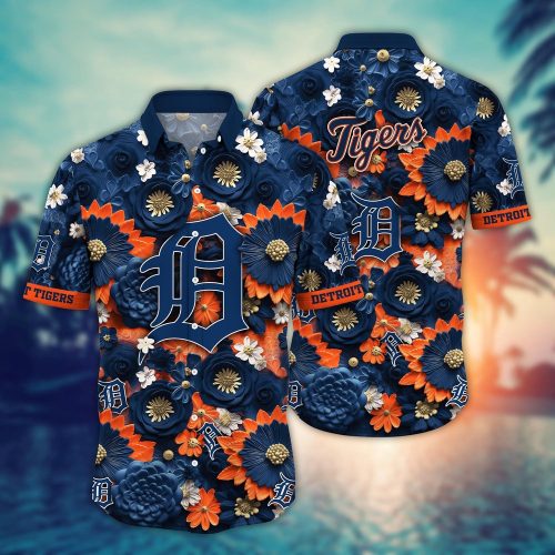 MLB Detroit Tigers Hawaiian Shirt: Stylish Fan Apparel for Baseball Enthusiasts
