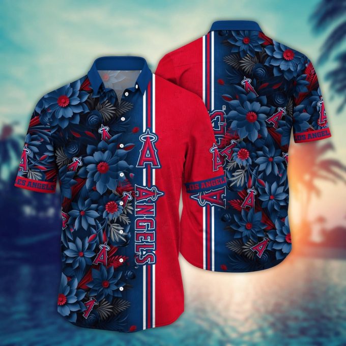MLB Los Angeles Angels Hawaiian Shirt: Steal The Bases Steal The Show! Perfect for Fans