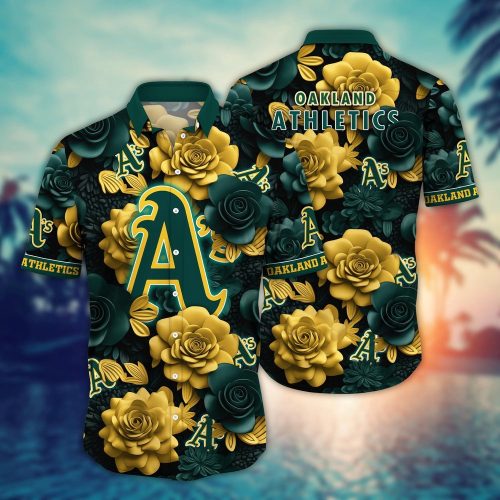 Oakland Athletics Hawaiian Shirt – Official MLB Aloha Style for Fans