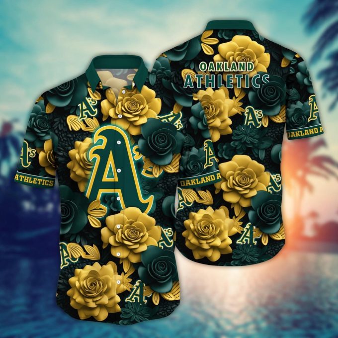Oakland Athletics Hawaiian Shirt – Official MLB Aloha Style for Fans