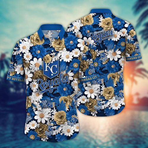 MLB Kansas City Royals Hawaiian Shirt: Floral Fusion Fashion for Fans