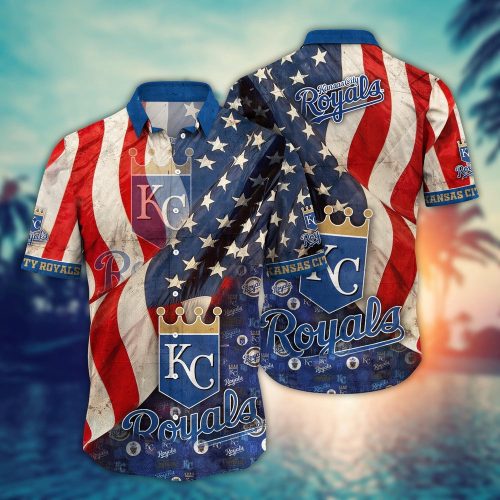 MLB Kansas City Royals Hawaiian Shirt: Stylish Floral Design for Fans