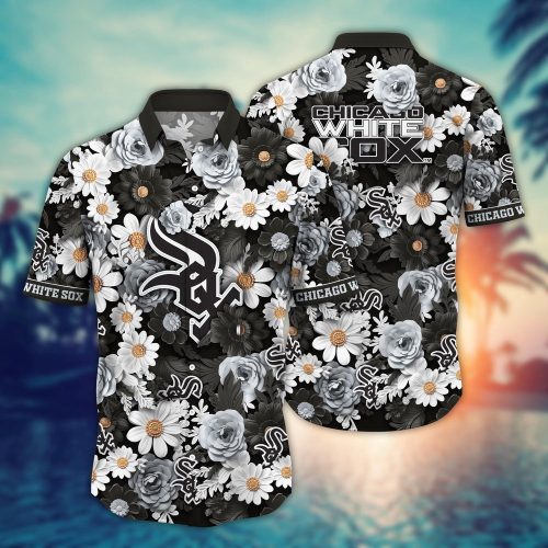 MLB Chicago White Sox Hawaiian Shirt Flower Floral Fusion Fashion For Fans