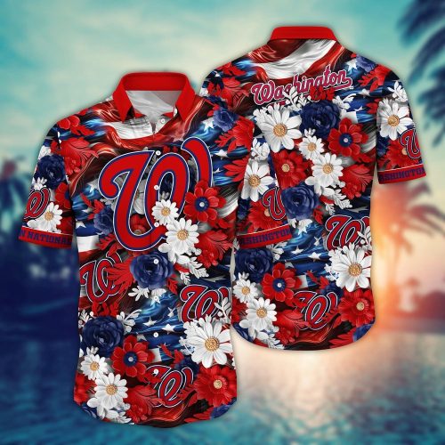 MLB Washington Nationals Independence Day Hawaiian Shirt for Cool Fans