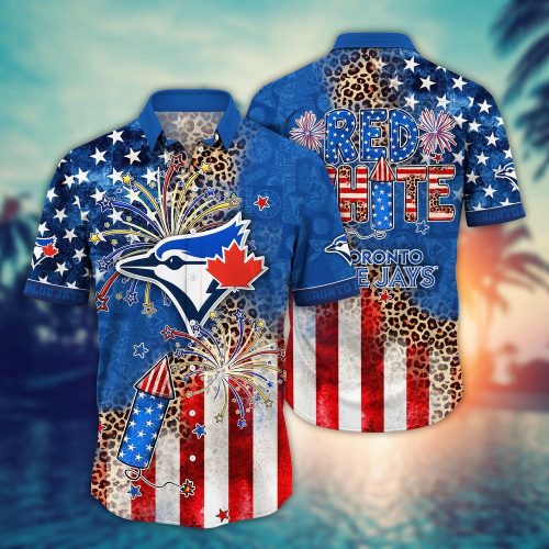 MLB Toronto Blue Jays Hawaii Shirt: Independence Day Aloha for Cool Fans