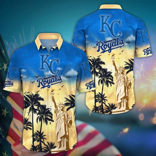 MLB Kansas City Royals Hawaiian Shirt: Sunrise to Sunset for Cool Fans