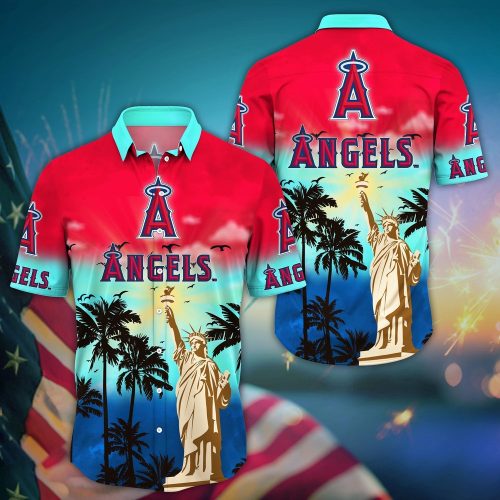 MLB Los Angeles Angels Hawaii Shirt: Sunset to Sunrise for Cool Fans