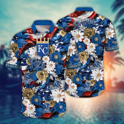 MLB Kansas City Royals Hawaii Shirt: Independence Day Fan Gear