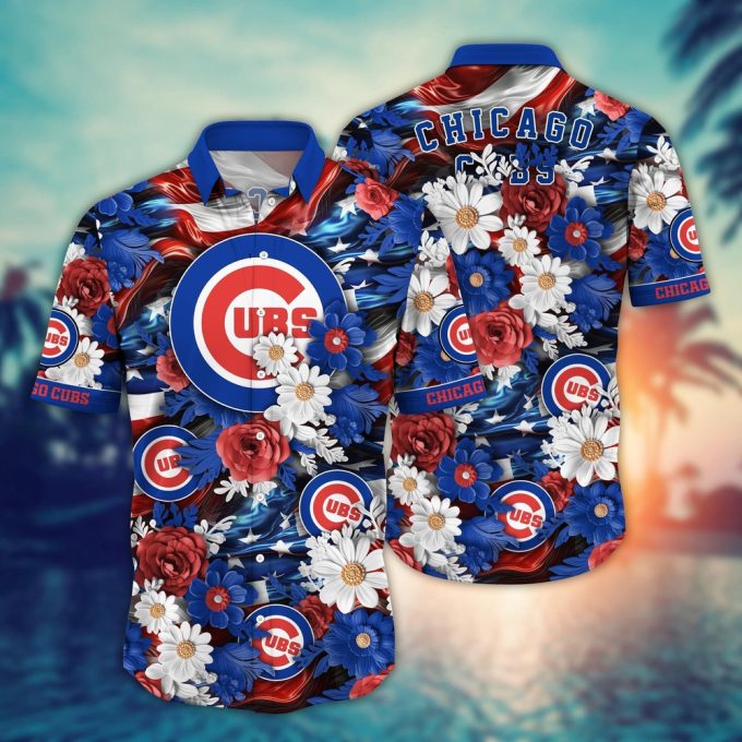 Chicago Cubs MLB Independence Day Hawaiian Shirt – Perfect for Cool Fans!