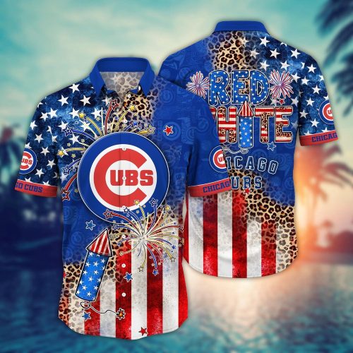 MLB Chicago Cubs Independence Day Aloha Shirt – Vibrant Design for Cool Fans