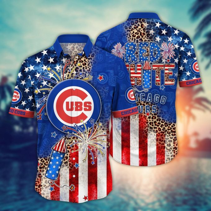 MLB Chicago Cubs Independence Day Aloha Shirt – Vibrant Design for Cool Fans