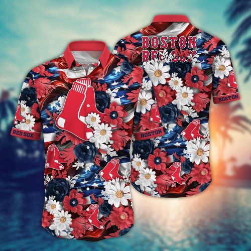 MLB Boston Red Sox Hawaii Shirt for Cool Fans on Independence Day