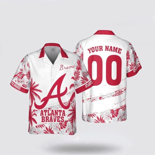 MLB Atlanta Braves Custom Hawaiian Shirt: Summer 3D Flower Pattern for Fan