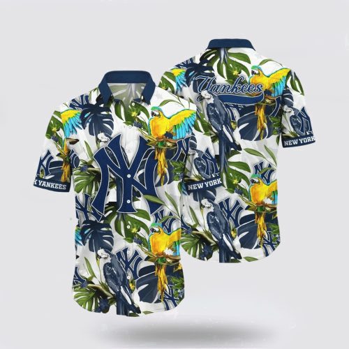 MLB New York Yankees Hawaiian Shirt: Surf in Style with the Super Cool Fan Gear!