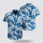 MLB Los Angeles Dodgers Hawaiian Shirt: Blue Tropical Fan Apparel