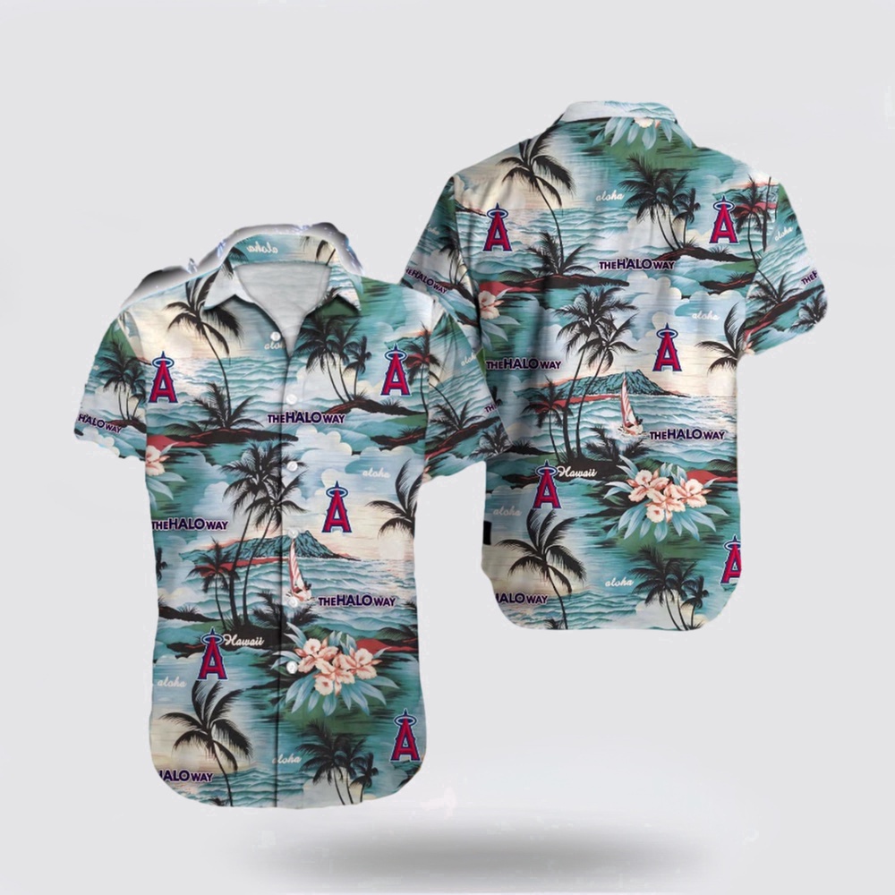 MLB Los Angeles Angels Hawaiian Shirt Set – Embrace Your Fan Spirit in Style MLB Los Angeles Angels Hawaiian Shirt Set – Embrace Your Fan Spirit in Style