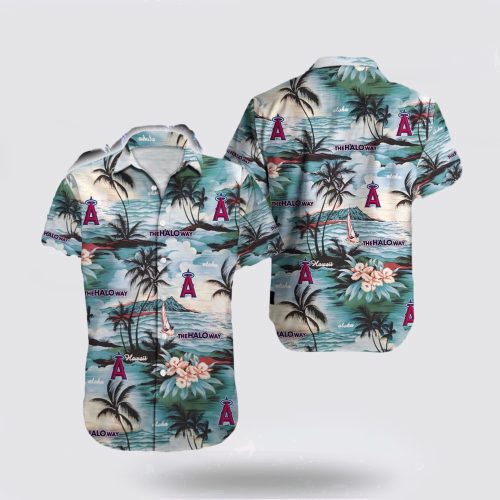 MLB Los Angeles Angels Hawaiian Shirt Set – Embrace Your Fan Spirit in Style