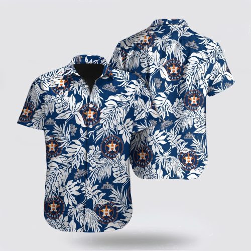 MLB Houston Astros Hawaiian Shirt: Fan Favorite Palm Leaf Pattern