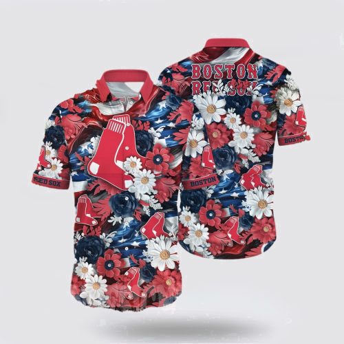 MLB Boston Red Sox Hawaiian Shirt: Chic Coastal Vibes for Summer Fans