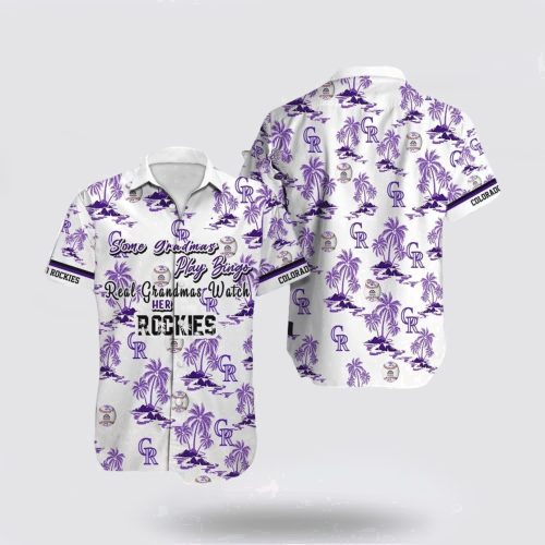 MLB Colorado Rockies Hawaiian Shirt: Fan Favorite with Palm Trees