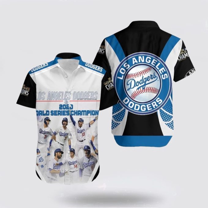 MLB Los Angeles Dodgers Hawaiian Shirt Combo – Perfect Beach Attire for True Fans