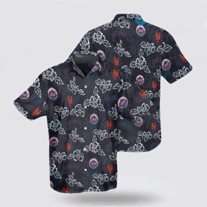 MLB New York Mets Hawaiian Shirt: Upgrade Your Wardrobe with Tropical Elegance!