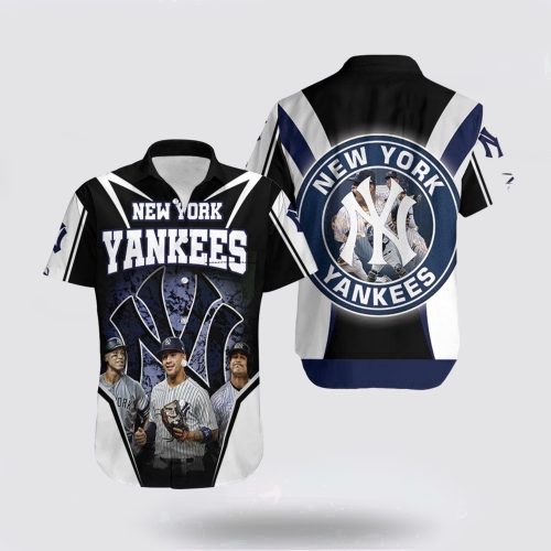 MLB New York Yankees Hawaiian Shirt – Aaron Judge Gleyber Torres Giancarlo – Official Fan Gear