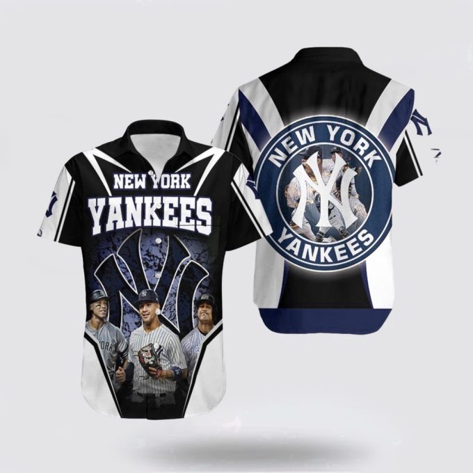 MLB New York Yankees Hawaiian Shirt – Aaron Judge Gleyber Torres Giancarlo – Official Fan Gear