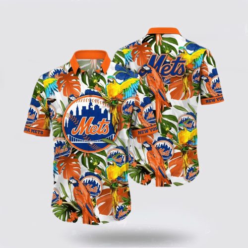 MLB New York Mets Hawaiian Shirt: Exclusive Tropical Collection for Fans