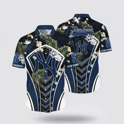 MLB New York Yankees Hawaiian Shirt - Stylish Summer Fanwear for Energetic Fans