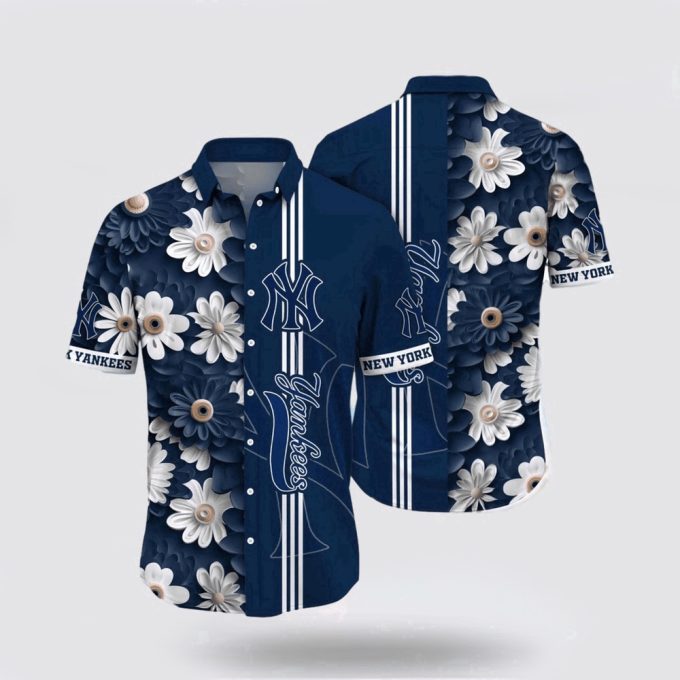 MLB New York Yankees Hawaiian Shirt: Dive into Ocean Vibes for Fans