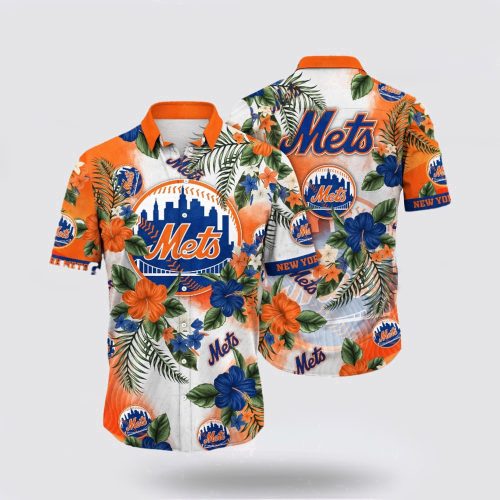 MLB New York Mets Hawaiian Shirt: Coastal Fashion Collection for Fans