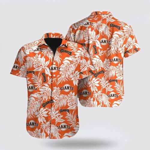 MLB San Francisco Giants Hawaiian Shirt with Palm Leaf Pattern – Perfect for Fans!