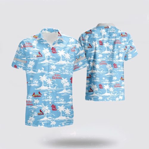 MLB St Louis Cardinals Hawaiian Shirt: Exotic Fan Apparel with Palm Design