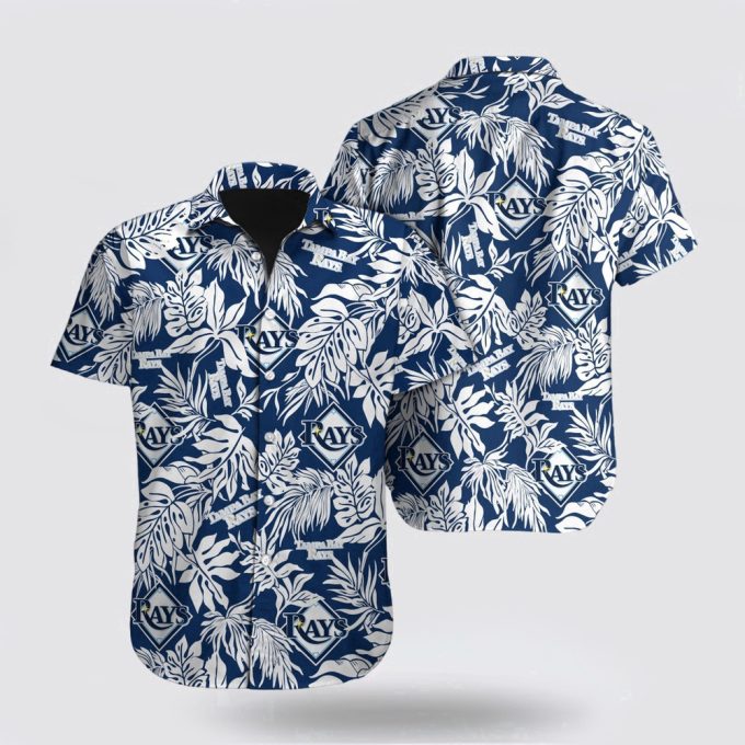 Tampa Bay Rays Hawaiian Shirt – Palm Leaf Pattern for MLB Fans