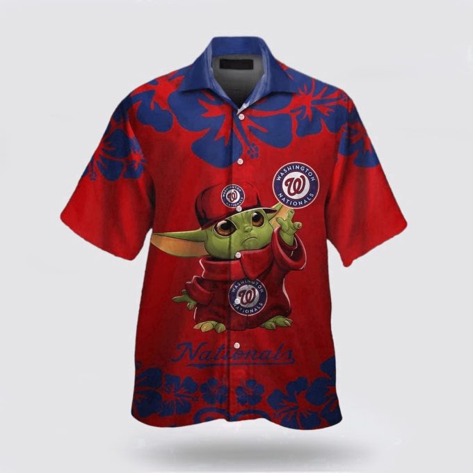 MLB Washington Nationals Hawaiian Shirt – Tropical Fashion for Energetic Fans