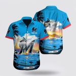 Custom MLB Miami Marlins Hawaiian Shirt – Perfect Fusion for Baseball Fans