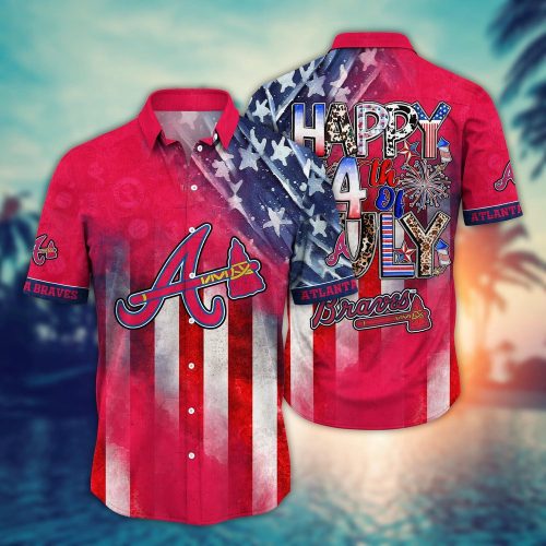 MLB Atlanta Braves Hawaii Shirt: Independence Day Trendy Top for Cool Fans
