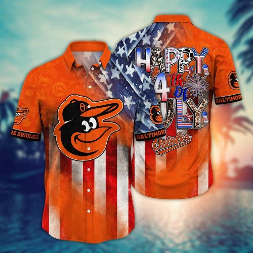 MLB Baltimore Orioles Independence Day Hawaiian Shirt for Cool Fans