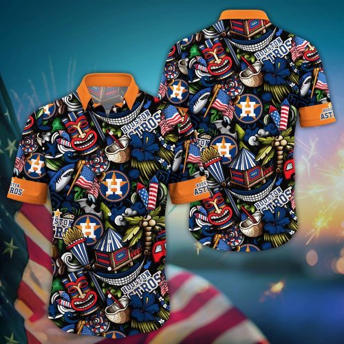 MLB Houston Astros Aloha Shirt - Vibrant Hawaiian Design for Cool Fans