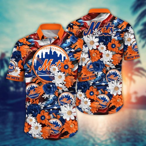 MLB New York Mets Hawaii Shirt for Independence Day Celebrations