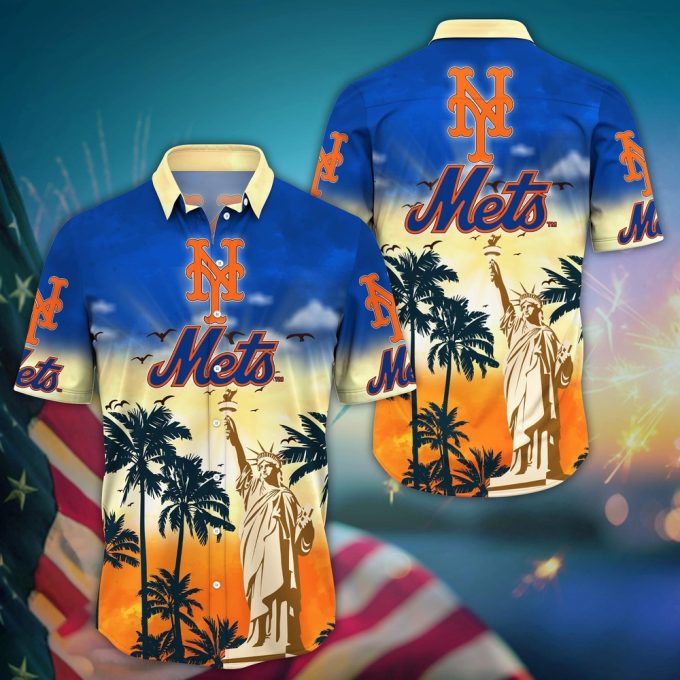 MLB New York Mets Hawaii Shirt: Sunrise To Sunset Style for Cool Fans