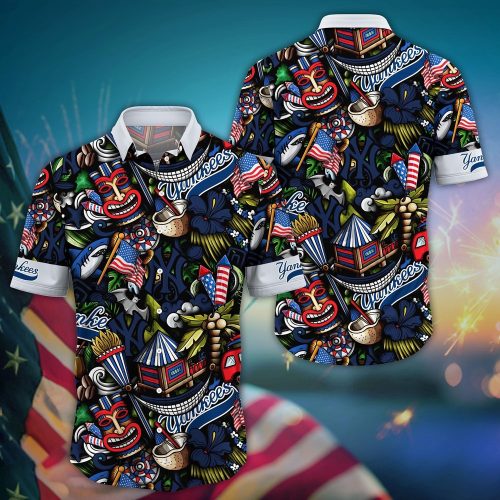 MLB New York Yankees Hawaiian Shirt: Vibrant Aloha for Cool Fans
