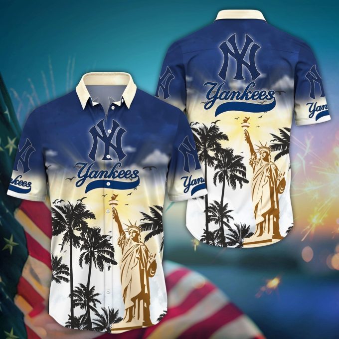 MLB New York Yankees Hawaii Shirt: Sunrise to Sunset for Cool Fans