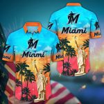 MLB Miami Marlins Hawaii Shirt: Sunrise to Sunset for Stylish Fans