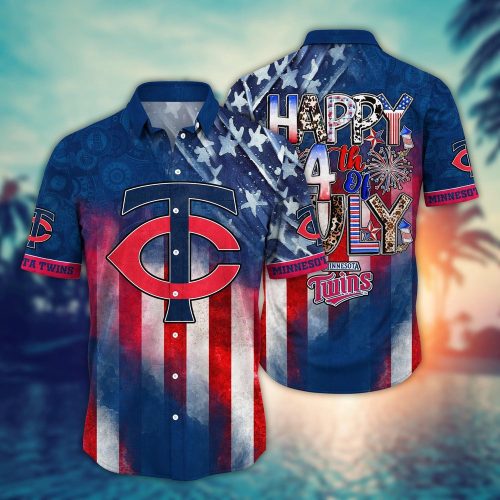MLB Minnesota Twins Independence Day Hawaiian Shirt: Trendy Top for Cool Fans