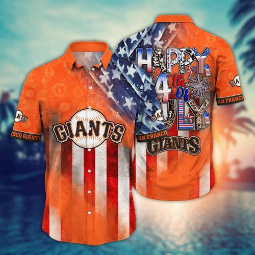 MLB San Francisco Giants Hawaii Shirt: Independence Day Cool Fan Trendy Hawaiian Top