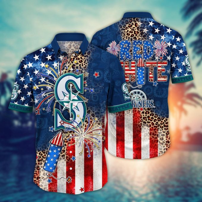 MLB Seattle Mariners Independence Day Aloha Shirt for Cool Fans